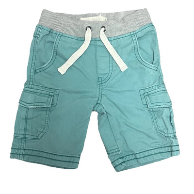 Mini Boden Cargo Shorts Boys Size years Green Gray Pockets Drawstring  Waist