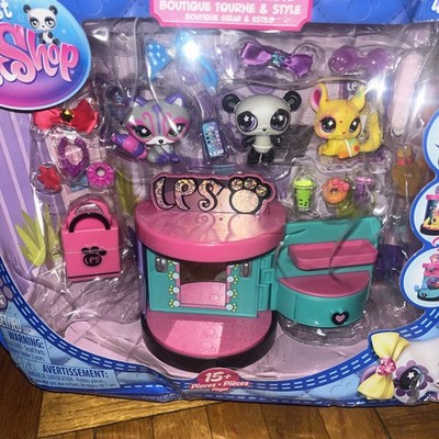 Littlest Pet Shop Spin & Style Boutique Series 4 Gen 7 Playset Pretend New #1