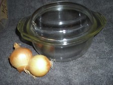 DDR Auflaufform Topf SINGLE-Bräter Saale-Glas feuerfest 02010 + 02011 alt GDR