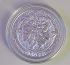 2025 GREED (SEVEN DEADLY SINS) 1 OUNCE SILVER ROUND IN CAPSULE
