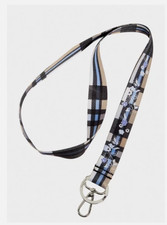 NWT Vera Bradley 27656-T10 Wide Lanyard Floral Cozy Plaid Neutral