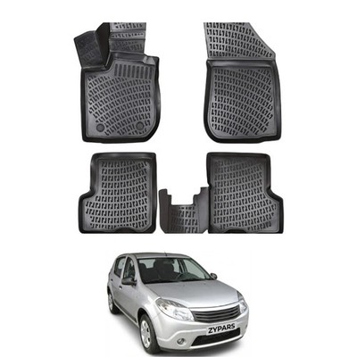 Floor Mats Liner for Dacia Sandero 2007-2012 TPE All Weather