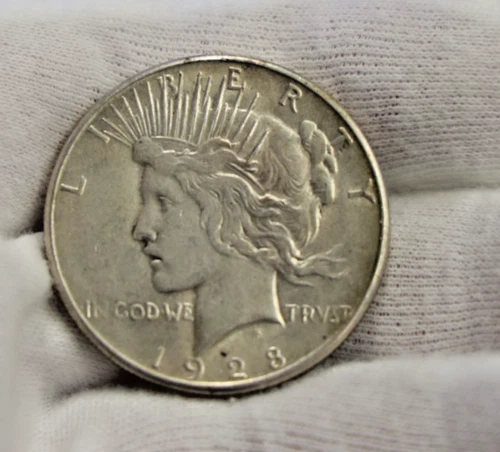 1928 S US Peace Silver Dollar $1 XF