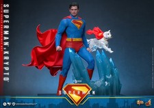 Hot Toys MMS 812 Superman & Krypto 1 6 Scale Figure Set