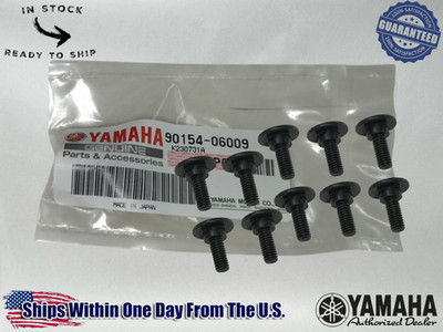 10 Yamaha OEM SCREW BINDINGS 90154-06009-00 -FX RX Venture Viking