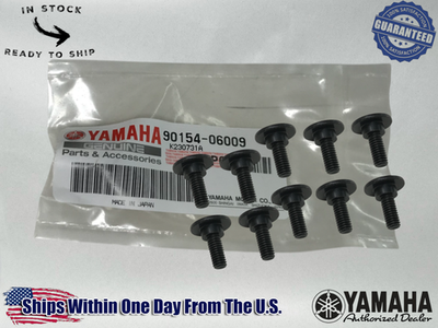 10 Yamaha OEM SCREW BINDINGS 90154-06009-00 -FX RX Venture Viking