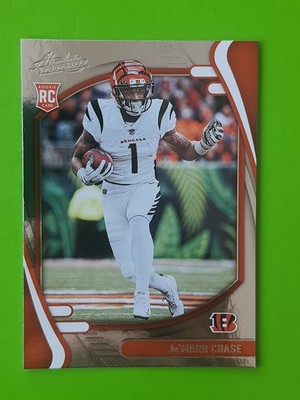 2021 Panini Absolute #105 Ja'marr Chase Rookie Cincinnati Bengals Base