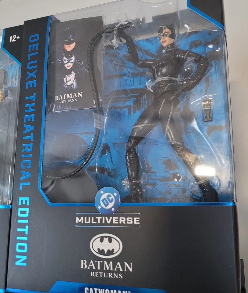 CONJUNTO de 4-McFarlane BATMAN RETURNS Batman/PENGUIN/Catwoman/MAX SHRECK todo sin usar, en caja Foto 3 de 4