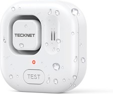 TECKNET Water Leak Detectors for Home, 120dB Sensor Alarm White