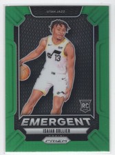 #1 2024-25 Panini Prizm Emergent Green Isaiah Collier Rookie Utah Jazz