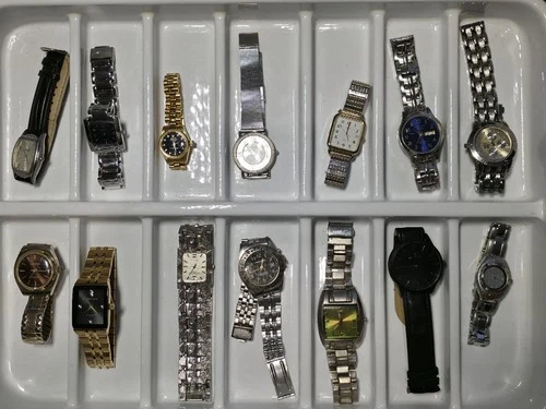 Vintage Estate Watch Lot Armitron Timex Zoo York Y2k 14 Watches Work Non Working