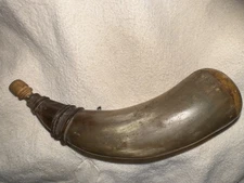 Antique Powder Horn With Nice Carving, In Good Shape For It's Age.