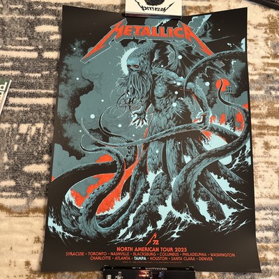 Metallica Official Popup Poster Tampa Florida KEN TAYLOR 233/545