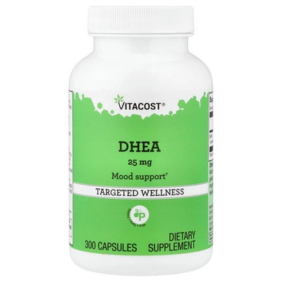 DHEA, 25 mg, 300 Capsules
