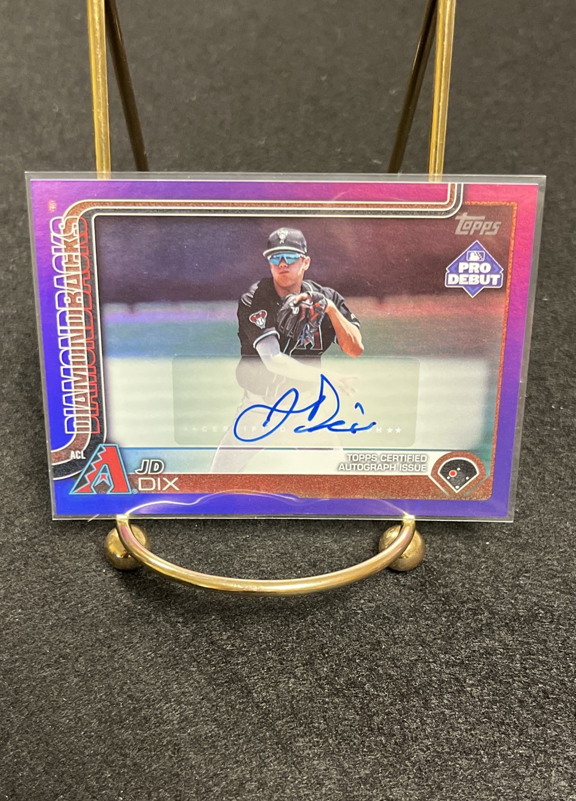 2025 Topps Pro Debut - JD Dix #PD-6 Purple Foil Autographs /299 (AU, RC)