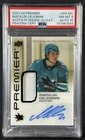 MACKLIN CELEBRINI PSA 8 2024 UD PREMIER ACETATE ROOKIE PATCH 10 AUTO RPA RC /99
