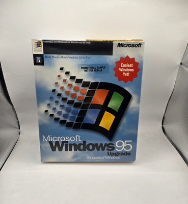 Microsoft Windows 95 Upgrade 3.5  Floppy Version Promotional Version NEW Sealed