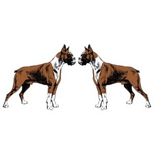 Boxer Dog Decal Dog Lover Decor Vinyl Sticker