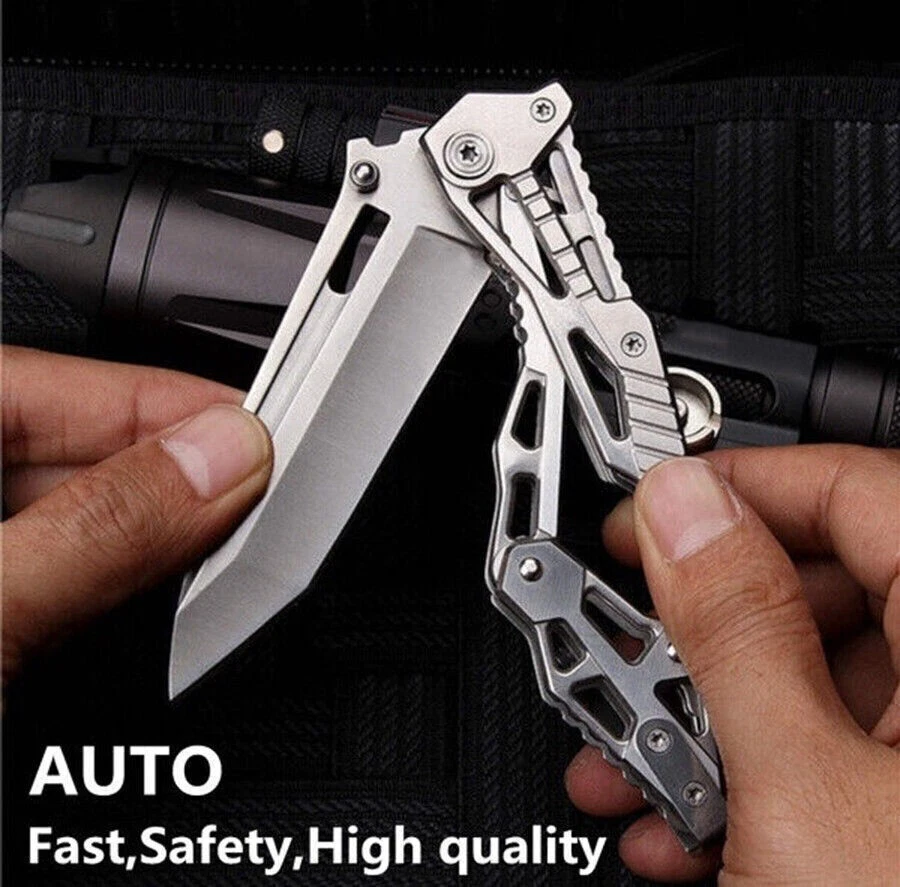 Pocket Knife Folding Knife Tactical Spring Assisted Open Blade Hunting Knife - Image 2 of 4