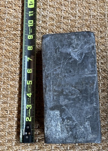 Soft Lead Cast Brick Ballast X-ray Protection Wall   2" x 4" x 8" ~26 Pounds +/-