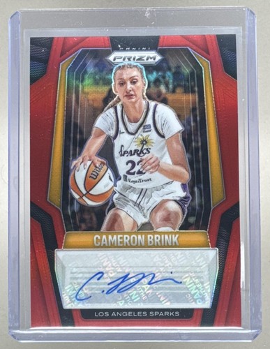 Cameron Brink 2025 Panini WNBA Prizm #SG-CB Red Signatures Auto /99