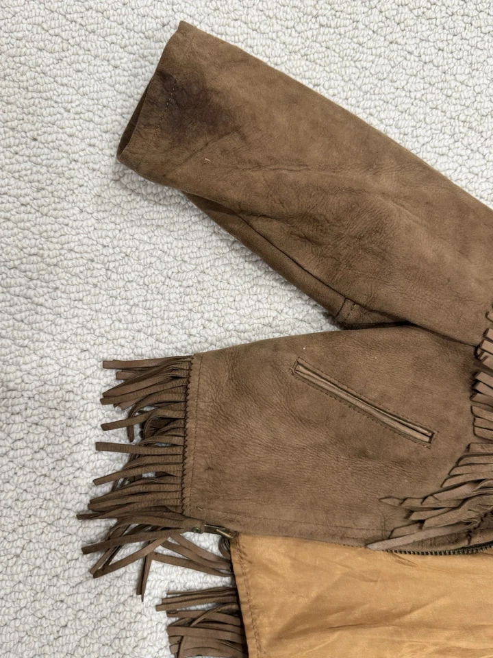 Chaqueta de gamuza vintage para niños Foto 3 de 4