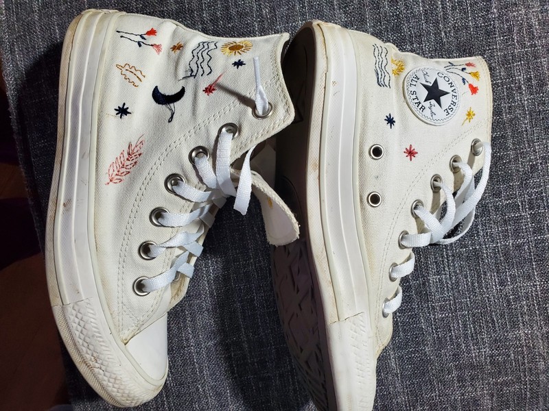 Converse Chuck Taylor Women’s Sz 6 Platform Ok to Wander High Top All-Star