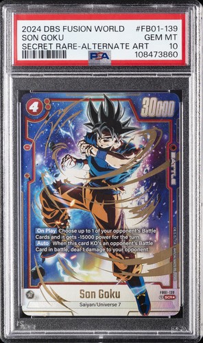 2024 DRAGON BALL SUPER CARD GAME FUSION WORLD AWAKENED PULSE SON GOKU PSA 10