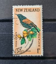 Briefmarke - Neuseeland / New Zealand - Health Stamp 1962 - Tieke - 1D