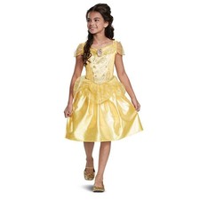 Disney Princess Kids Belle Halloween Costume Dress Beauty  the Beast 4-6 Small