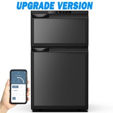 12V 24V 80L Compressor Fridge Freezer Double Doors App Control RV Campervan Boat