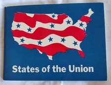 1969 Booklet ''States of the Union'' by Shell Oil Co. And 3 Bronze State Coins