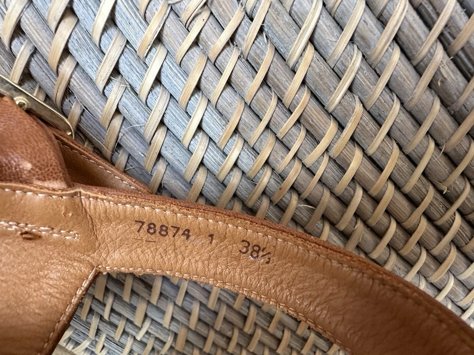 Chie Mihara Mujer Talla 8/38 Tostado Tiras Cuero Hebilla Sandalias Zapatos Foto 4 de 4