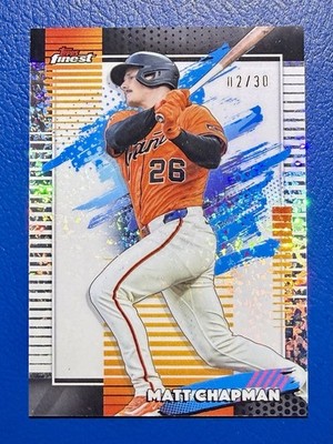 2026 Topps Finest Matt Chapman White /30 Mini Diamonds Giants Gold Glove