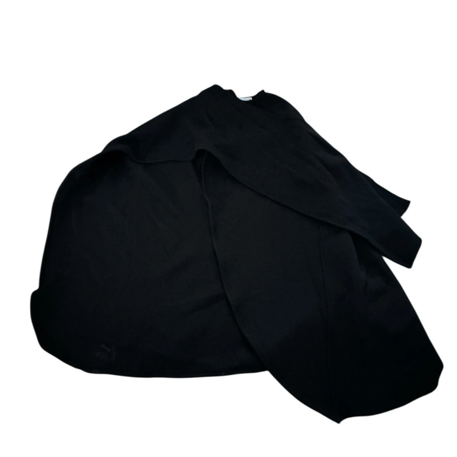 Zara Cape Coat Cloak Poncho Wool Blend Black Preppy Dressy Women’s M New