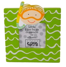 Coton Colors Pottery Splish Splash Boy Ornament or Frame