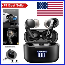 Wireless Earbuds 97 Hours Playtime Bluetooth 5.3 IPX8 Waterproof LED Display