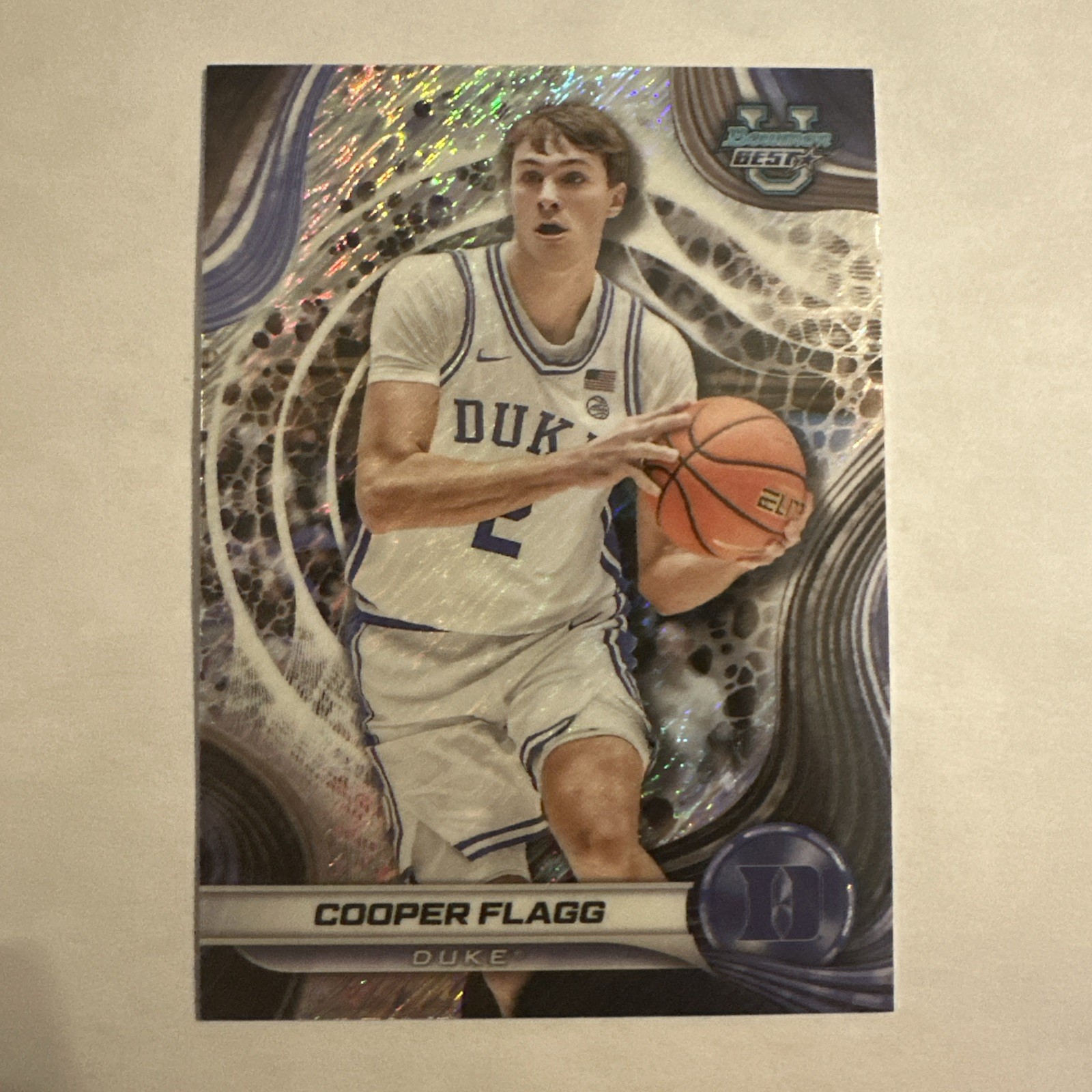 2024-25 Bowman University Best - Cooper Flagg #16 Shimmer Refractor (RC)