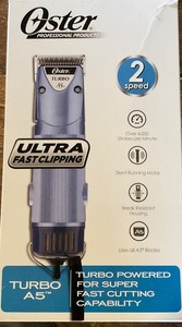 Oster Turbo A5 2-Speed Corded.AnimalClipper.Ultra Fast Clipping for Dog Grooming