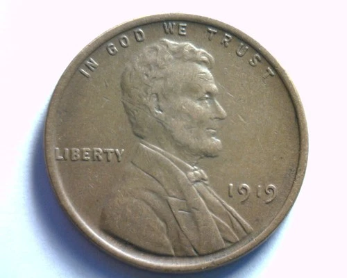 1919 LINCOLN CENT PENNY EXTRA FINE+ XF+ EXTREMELY FINE+ EF+ ORIGINAL 99c SHIP