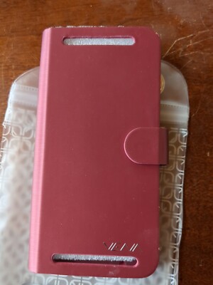Vena Wallet Phone Case Vn1543 V Suit Pattern Burgundy Red For HTC One M9 Plus