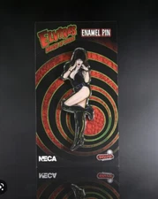 Elvira Enamal Pin - Full Body New Sealed NECA Stern Pinball House of Horrors