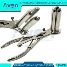 New Premium Grade Mathieu Anal Speculum 3 Prong Prop Display with Screw lock