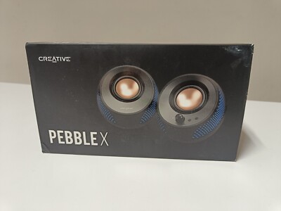 Creative Pebble X - 2.0 USB-C-Computerlautsprecher mit anpassbarer RGB-Beleuchtu