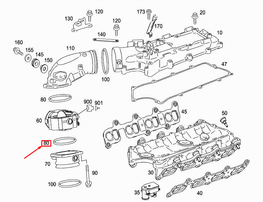 MERCEDES-BENZ GL X166 Ölfilterdichtring A0299975448