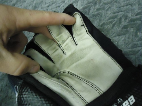 BAUER 500 12" ZOLL HOCKEYHANDSCHUHE MIT PANZERSCHAUM SCHWARZ (d) - Bild 4 von 6