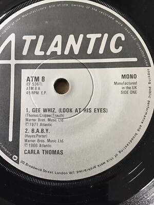 E.P- Carla Thomas-B-A-B-Y , Gee Whiz / Arthur Conley-Sweet Soul Music , Funky St