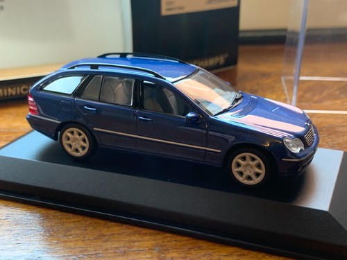 MINICHAMPS - 1:43 MERCEDES C-CLASS, T-MODEL, 2001, JASPIS BLUE- DIECAST - Picture 6 of 9