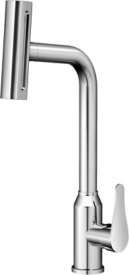 WLTEDRGO Wasserfall hell silber Küchenarmatur, 360° schwenkbar Küchen Spültischarmatur mit