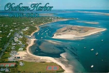 Postcard Birdseye View of Chatham Harbor, Cape Cod, Massachusetts